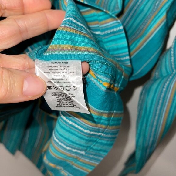 F*cking Awesome Mens Shirt Green Size 2X Striped Button Down Long Sleeve New - Picture 7 of 14